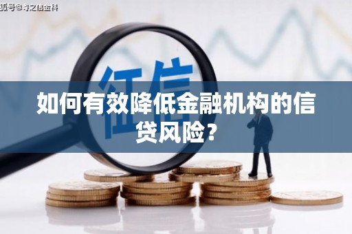 白塔如何有效降低金融机构的信贷风险？