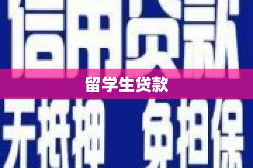白塔留学生贷款