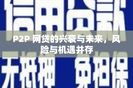 白塔P2P 网贷的兴衰与未来，风险与机遇并存