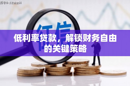 白塔低利率贷款，解锁财务自由的关键策略