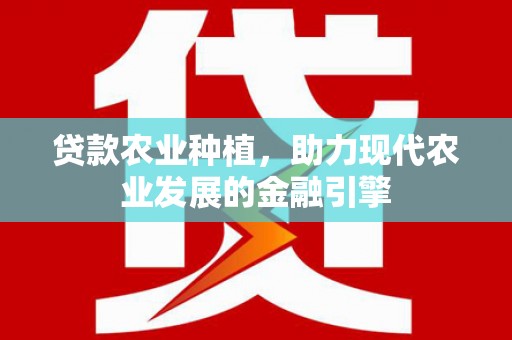 白塔贷款农业种植，助力现代农业发展的金融引擎