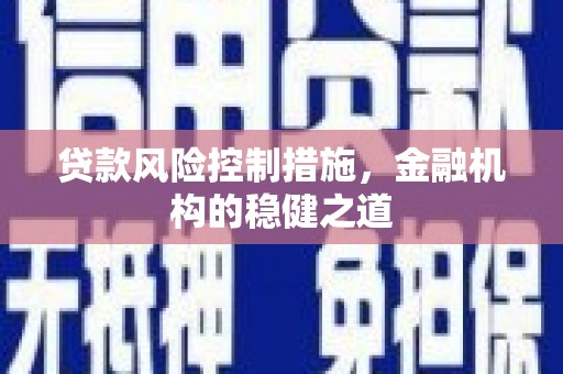 白塔贷款风险控制措施，金融机构的稳健之道