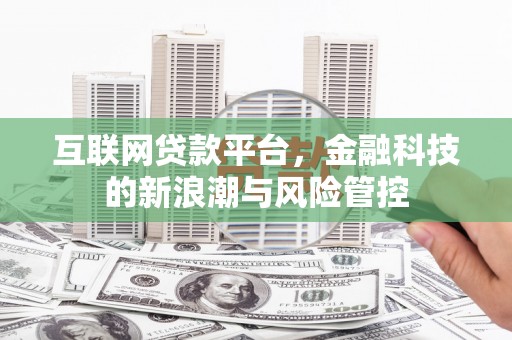 白塔互联网贷款平台，金融科技的新浪潮与风险管控