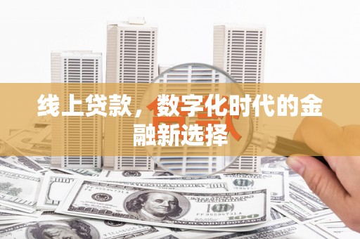 白塔线上贷款，数字化时代的金融新选择