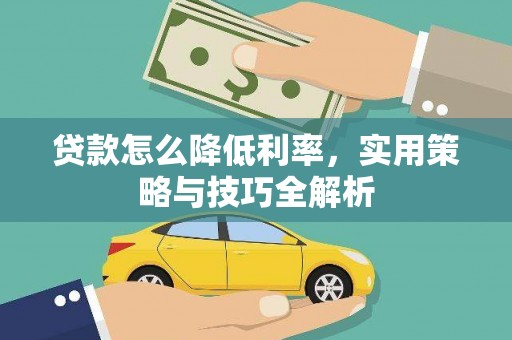 白塔贷款怎么降低利率，实用策略与技巧全解析