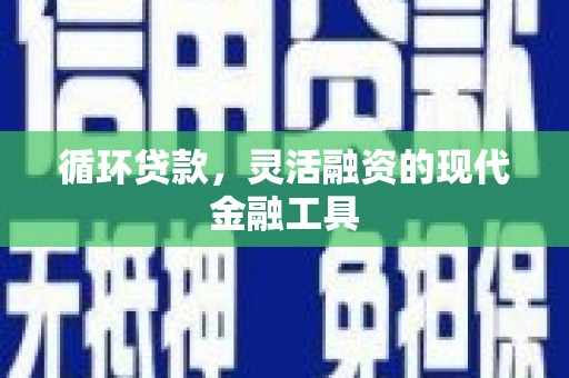 白塔循环贷款，灵活融资的现代金融工具